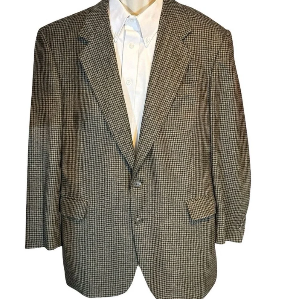 Houndstooth Silk Wool Luxury‎ Sport Coat 42R – Tailors Row Deansgate